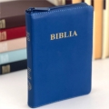 Biblie medie lux, albastru 057
